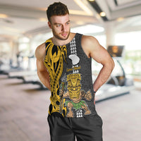 Custom Hawaii Lanai Island Men Tank Top Hawaiian Warrior and Kakau Symbols Abstract Tattoo LT03 - Polynesian Pride