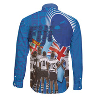 Fiji Rugby Sevens Family Matching Short Sleeve Bodycon Dress and Hawaiian Shirt Commemorate Gold Medal - Rio de Janeiro 2016 LT03 - Polynesian Pride