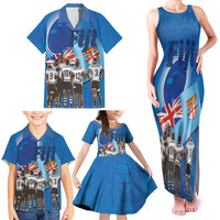 Fiji Rugby Sevens Family Matching Tank Maxi Dress and Hawaiian Shirt Commemorate Gold Medal - Rio de Janeiro 2016 LT03 - Polynesian Pride