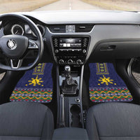 Philippines Merry Christmas Car Mats Maligayang Pasko with Parol and Xmas Pattern Barong Style