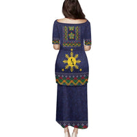 Philippines Merry Christmas Family Matching Puletasi and Hawaiian Shirt Maligayang Pasko with Parol and Xmas Pattern Barong Style LT03 - Polynesian Pride