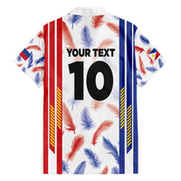 Custom Philippines Champions Football Jersey Family Matching Off Shoulder Maxi Dress and Hawaiian Shirt LT03 - Polynesian Pride