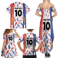 Custom Philippines Champions Football Jersey Family Matching Summer Maxi Dress and Hawaiian Shirt LT03 - Polynesian Pride