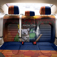 Australia and New Zealand ANZAC Day Back Car Seat Cover Tui Bird and Koala mix Maori and Aboriginal Pattern LT03 - Polynesian Pride