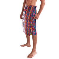 Hawaiian Lei Lavalava National Flag Striped Style