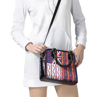Hawaiian Lei Shoulder Handbag National Flag Striped Style