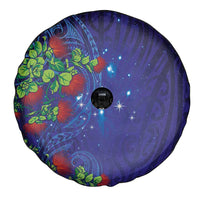Matariki New Zealand Maori and Pohutukawa Spare Tire Cover Galaxy Blue Sky Style LT03 - Polynesian Pride