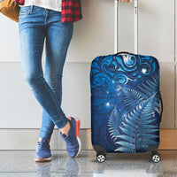 Matariki New Zealand Maori Silver Fern Luggage Cover Galaxy Blue Sky Style LT03 - Polynesian Pride