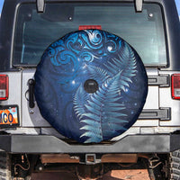 Matariki New Zealand Maori Silver Fern Spare Tire Cover Galaxy Blue Sky Style LT03 Blue - Polynesian Pride