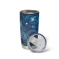 Matariki New Zealand Maori Silver Fern Tumbler Cup Galaxy Blue Sky Style LT03 - Polynesian Pride