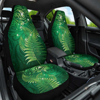 Matariki New Zealand Maori Silver Fern Car Seat Cover Galaxy Green Sky Style LT03 One Size Green - Polynesian Pride