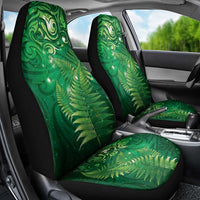 Matariki New Zealand Maori Silver Fern Car Seat Cover Galaxy Green Sky Style LT03 - Polynesian Pride