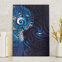 Matariki New Zealand Maori Koru Art Tattoo Canvas Wall Art New Year Galaxy Blue Sky Style LT03 Without Frame Blue - Polynesian Pride