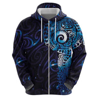 Matariki New Zealand Maori Koru Art Tattoo Hoodie New Year Galaxy Blue Sky Style LT03 - Polynesian Pride