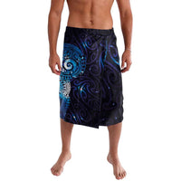 Matariki New Zealand Maori Koru Art Tattoo Lavalava New Year Galaxy Blue Sky Style LT03 Blue - Polynesian Pride