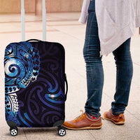 Matariki New Zealand Maori Koru Art Tattoo Luggage Cover New Year Galaxy Blue Sky Style LT03 Blue - Polynesian Pride