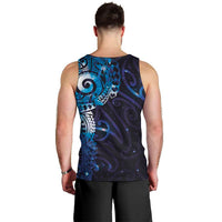 Matariki New Zealand Maori Koru Art Tattoo Men Tank Top New Year Galaxy Blue Sky Style LT03 - Polynesian Pride