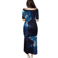 Matariki New Zealand Maori Koru Art Tattoo Puletasi New Year Galaxy Blue Sky Style LT03 - Polynesian Pride