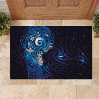 Matariki New Zealand Maori Koru Art Tattoo Rubber Doormat New Year Galaxy Blue Sky Style LT03 Blue - Polynesian Pride