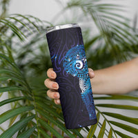 Matariki New Zealand Maori Koru Art Tattoo Skinny Tumbler New Year Galaxy Blue Sky Style LT03 - Polynesian Pride