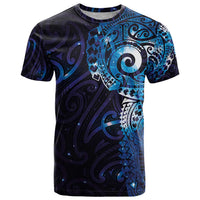 Matariki New Zealand Maori Koru Art Tattoo T Shirt New Year Galaxy Blue Sky Style LT03 Blue - Polynesian Pride