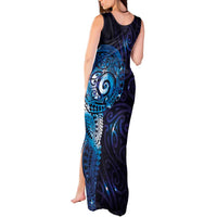 Matariki New Zealand Maori Koru Art Tattoo Tank Maxi Dress New Year Galaxy Blue Sky Style LT03 - Polynesian Pride