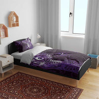 Matariki New Zealand Maori Koru Art Tattoo Bedding Set New Year Galaxy Purple Sky Style LT03 - Polynesian Pride