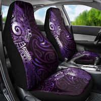 Matariki New Zealand Maori Koru Art Tattoo Car Seat Cover New Year Galaxy Purple Sky Style LT03 - Polynesian Pride