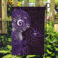 Matariki New Zealand Maori Koru Art Tattoo Garden Flag New Year Galaxy Purple Sky Style LT03 Garden Flag Purple - Polynesian Pride