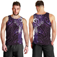 Matariki New Zealand Maori Koru Art Tattoo Men Tank Top New Year Galaxy Purple Sky Style LT03 - Polynesian Pride