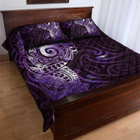 Matariki New Zealand Maori Koru Art Tattoo Quilt Bed Set New Year Galaxy Purple Sky Style LT03 - Polynesian Pride