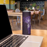 Matariki New Zealand Maori Koru Art Tattoo Skinny Tumbler New Year Galaxy Purple Sky Style LT03 - Polynesian Pride