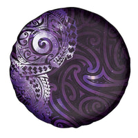 Matariki New Zealand Maori Koru Art Tattoo Spare Tire Cover New Year Galaxy Purple Sky Style LT03 - Polynesian Pride