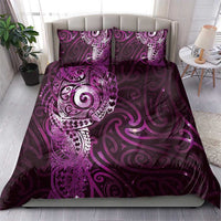 Matariki New Zealand Maori Koru Art Tattoo Bedding Set New Year Galaxy Pink Sky Style LT03 - Polynesian Pride