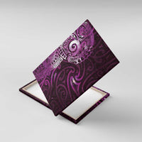 Matariki New Zealand Maori Koru Art Tattoo Canvas Wall Art New Year Galaxy Pink Sky Style LT03 With Frame Pink - Polynesian Pride