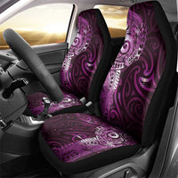 Matariki New Zealand Maori Koru Art Tattoo Car Seat Cover New Year Galaxy Pink Sky Style LT03 - Polynesian Pride