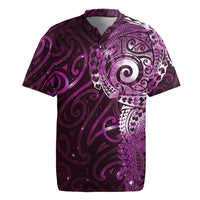 Matariki New Zealand Maori Koru Art Tattoo Rugby Jersey New Year Galaxy Pink Sky Style LT03 Pink - Polynesian Pride