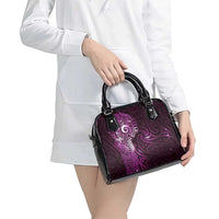 Matariki New Zealand Maori Koru Art Tattoo Shoulder Handbag New Year Galaxy Pink Sky Style LT03 - Polynesian Pride