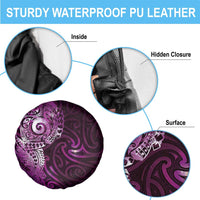 Matariki New Zealand Maori Koru Art Tattoo Spare Tire Cover New Year Galaxy Pink Sky Style LT03 - Polynesian Pride