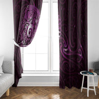 Matariki New Zealand Maori Koru Art Tattoo Window Curtain New Year Galaxy Pink Sky Style LT03 - Polynesian Pride