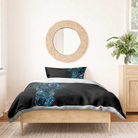 New Zealand Maori Koru Art Traditional Tattoo Bedding Set Paua Shell