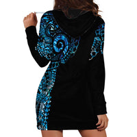 New Zealand Maori Koru Art Traditional Tattoo Hoodie Dress Paua Shell LT03 - Polynesian Pride