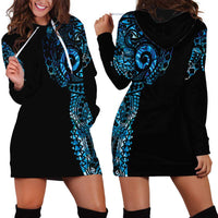 New Zealand Maori Koru Art Traditional Tattoo Hoodie Dress Paua Shell LT03 - Polynesian Pride