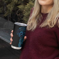 New Zealand Maori Koru Art Traditional Tattoo Tumbler Cup Paua Shell LT03 - Polynesian Pride