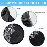 New Zealand Maori Koru Art Traditional Tattoo Spare Tire Cover Simple Style LT03 - Polynesian Pride