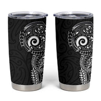 New Zealand Maori Koru Art Traditional Tattoo Tumbler Cup Simple Style LT03 Black - Polynesian Pride