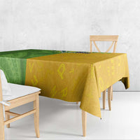 Cook Islands Language Week Tablecloth Tatau Pattern and Rarotongan Alphabet - Polynesian Pride
