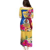 Personalised Torba Day Puletasi Proud To Be A Ni-Van Beauty Pacific Flower LT03 - Polynesian Pride