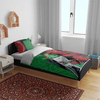 New Zealand Kereru And Pohutukawa Bedding Set Maori Tribal Tattoo LT03 - Polynesian Pride