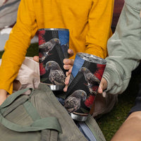 New Zealand Kea And Pohutukawa Tumbler Cup With The Mountain Landscape LT03 - Polynesian Pride